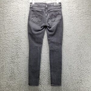 Levis Jeans Womens 26 Black 711 Skinny Stretch Denim *Read*